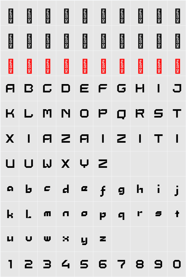 Jam mono 字符映射表