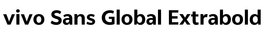 vivo Sans Global Extrabold
