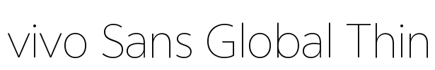 vivo Sans Global Thin