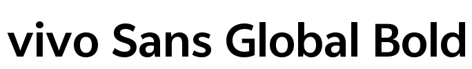 vivo Sans Global Bold