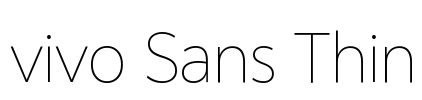 vivo Sans Thin