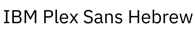 IBM Plex Sans Hebrew