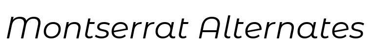 Montserrat Alternates