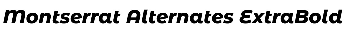 Montserrat Alternates ExtraBold
