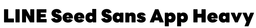 LINE Seed Sans App Heavy