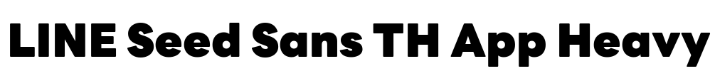 LINE Seed Sans TH App Heavy