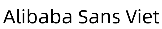 Alibaba Sans Viet