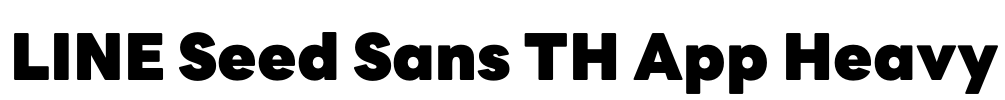 LINE Seed Sans TH App Heavy