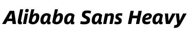 Alibaba Sans Heavy