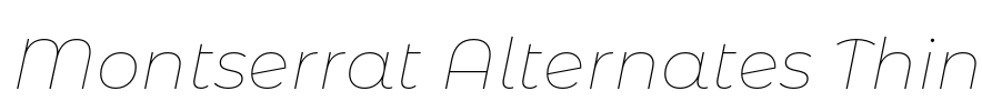 Montserrat Alternates Thin