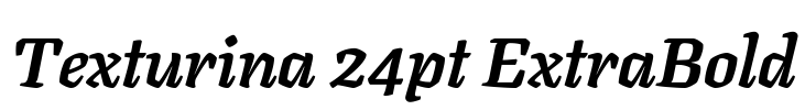 Texturina 24pt ExtraBold 预览图