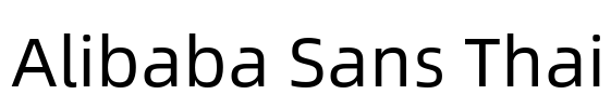 Alibaba Sans Thai