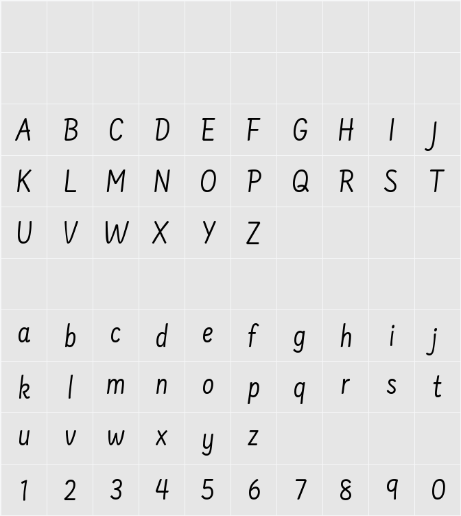 Farsan Regular 字符映射表