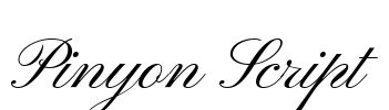 Pinyon Script