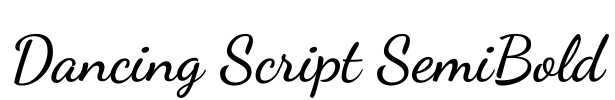 Dancing Script SemiBold