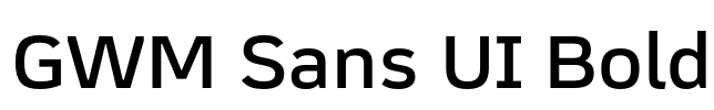 GWM Sans UI Bold